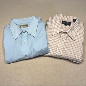 Haband Light Blue and Checkered Dress Shirts - Size 17-33